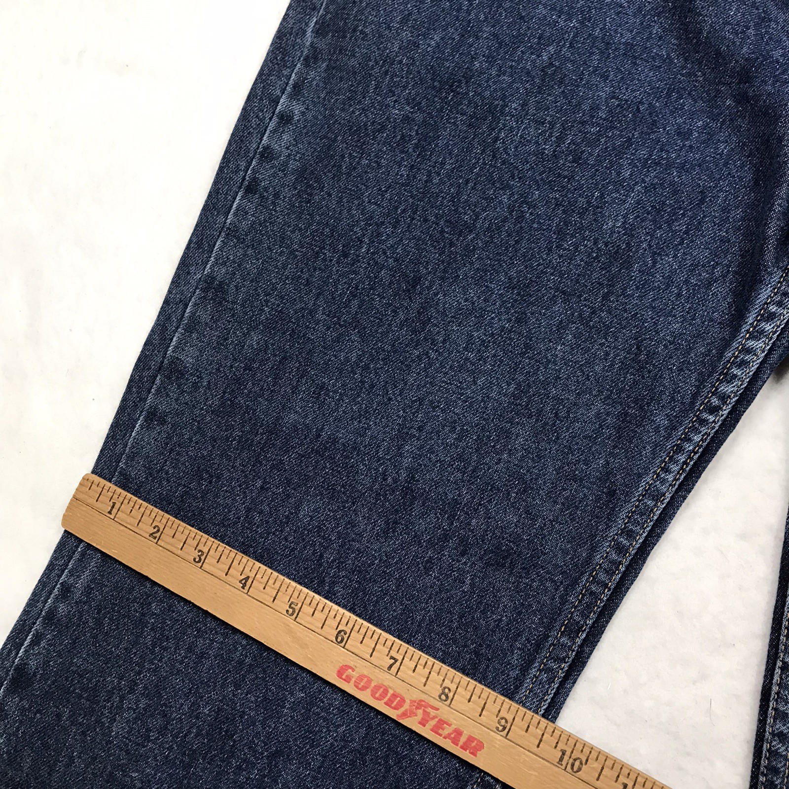 Vintage GUESS 1050 Jean Men 34×28 Tapered Relaxed Fit Dark Wash USA Made Denim
