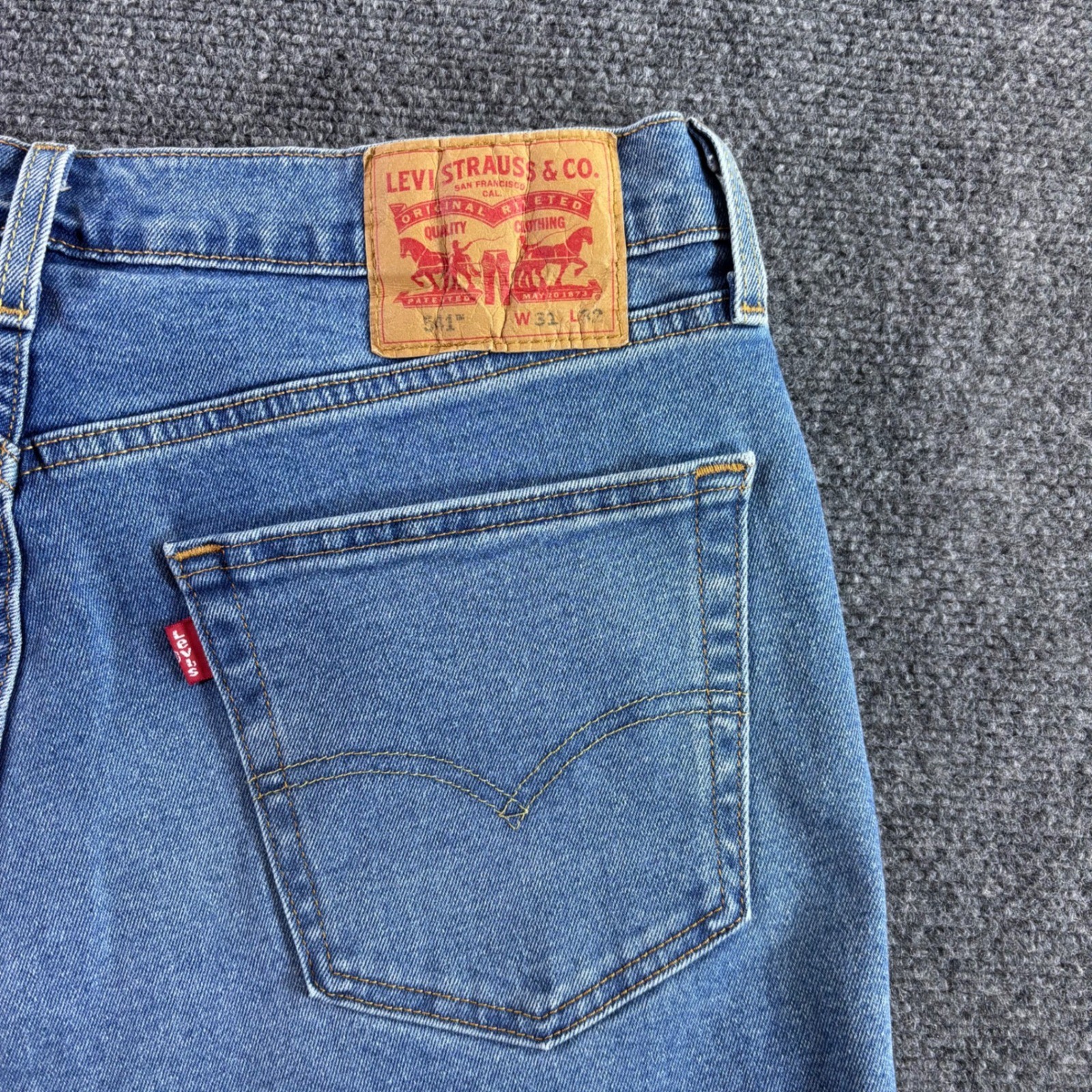 Levi’s 541 Athletic Taper Mens 31×32 Blue All Seasons Tech WaterLess Jeans