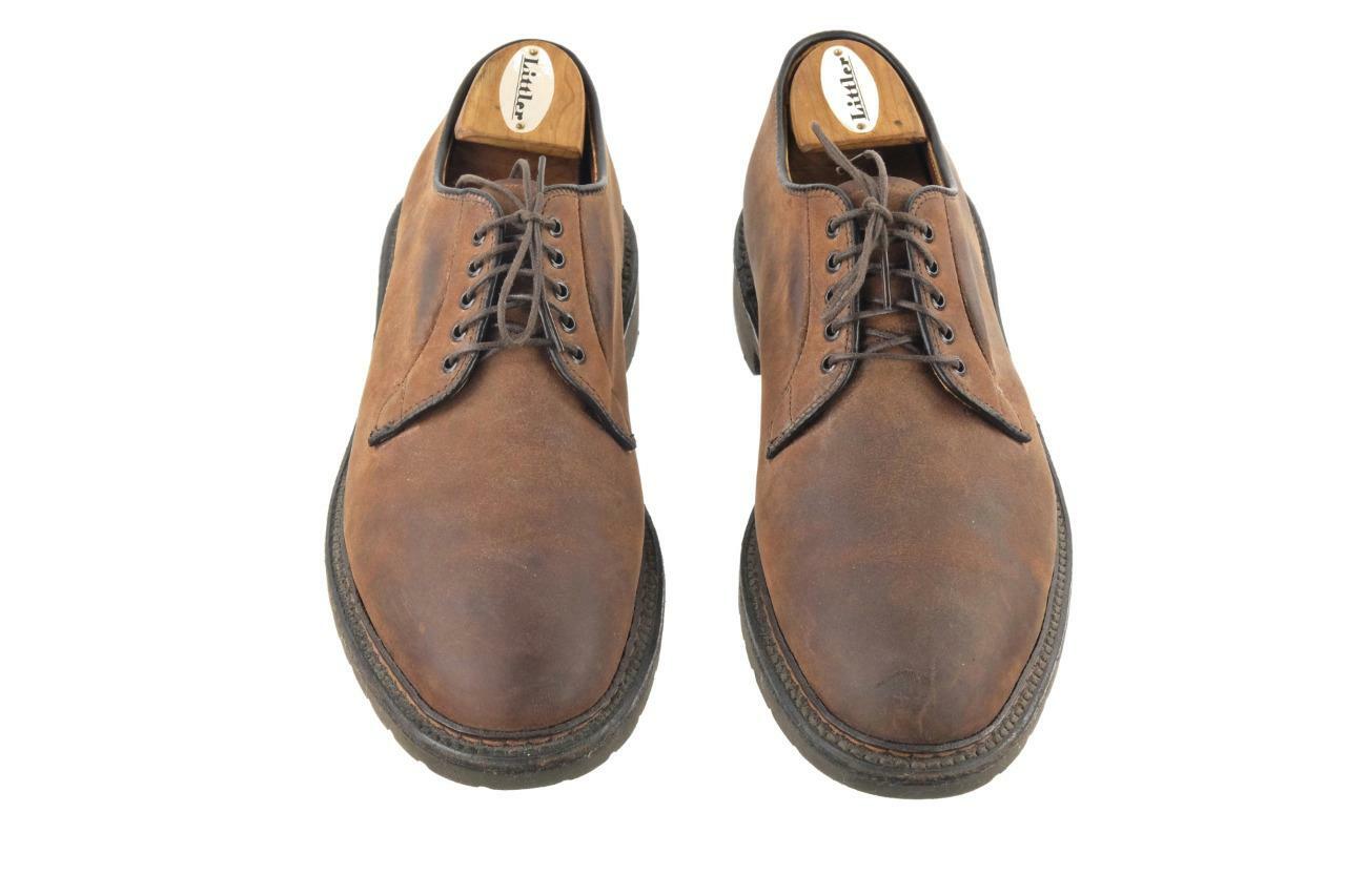 ALDEN Sz. 9.5 A/C Oxford Dress Shoes Goodyear Welt Oiled Leather Ombre Dk Brown