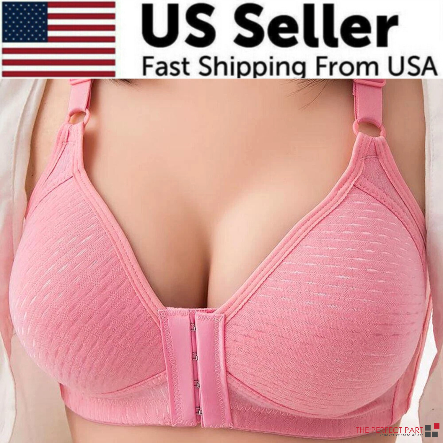 Push Up Bra Women Front Closure Wireless Lingerie Bras Vest Bralette Underwear
