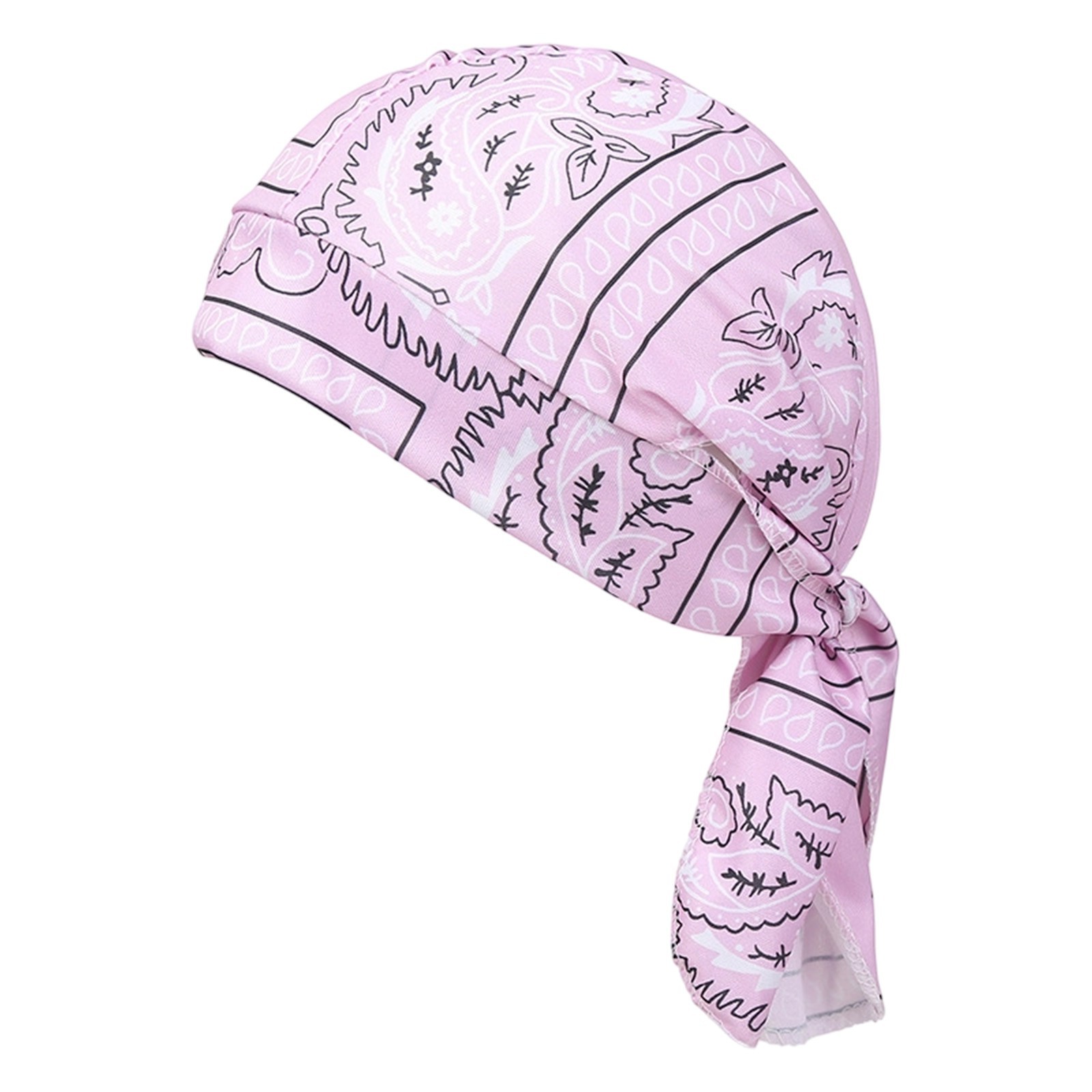 2PACK Red Durag Skull Cap Head Wrap Motorcycle Du Do Dew Paisley Bandana Doo Rag