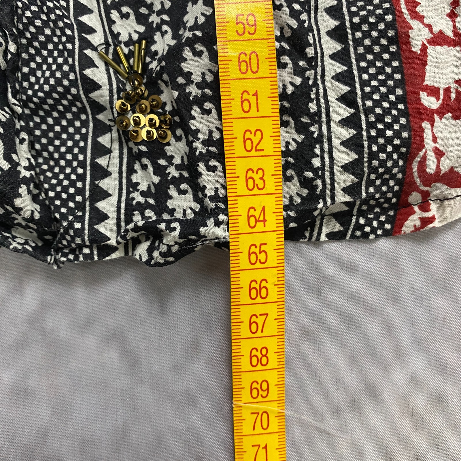 Scotch & Soda Printed Cotton Shirt Embellished Long Sleeve Button Up Size M (2)