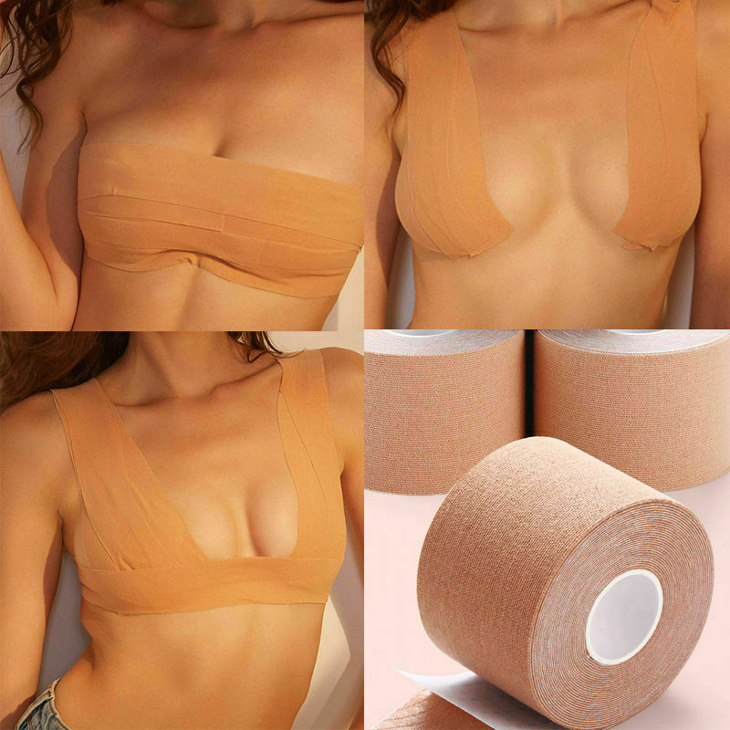 Invisible Breast Lift Tape 5M Roll Push-up Boob Shape Bra Nipple Cover Sticker