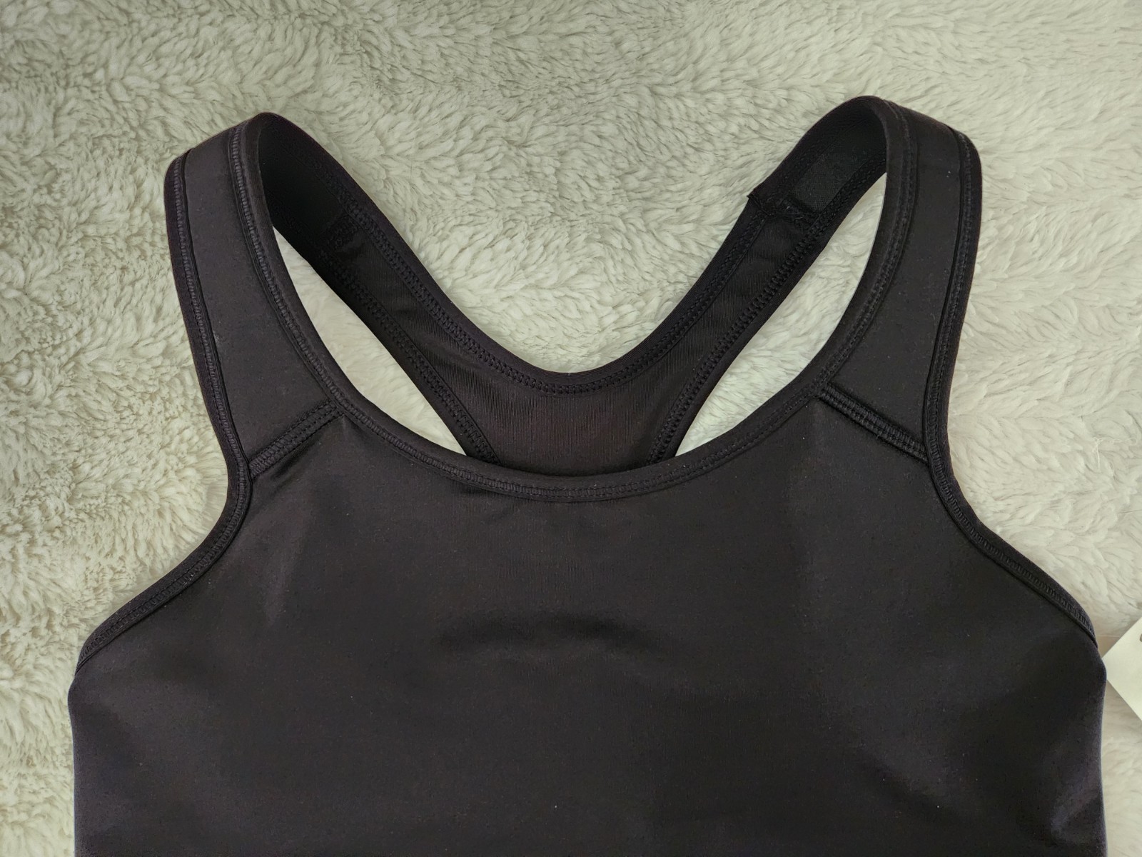 Avia Racerback Sports Bra Womens Size S Small Black Padded Athletic Gym NWT