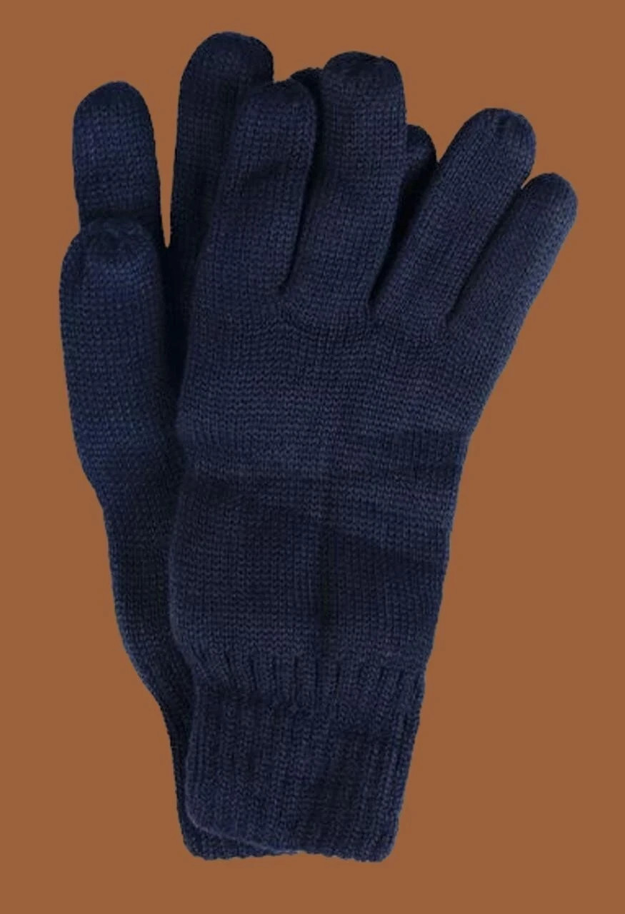 EAST GERMAN MILITARY ISSUE NAVY WOOL GLOVES COLD WEATHER NVA