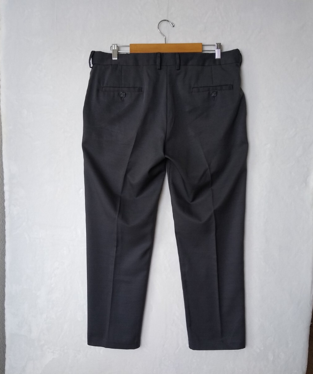 Haggar Dress Pants Mens 36×30 Gray Straight Fit All Day Comfort Expandable-Waist