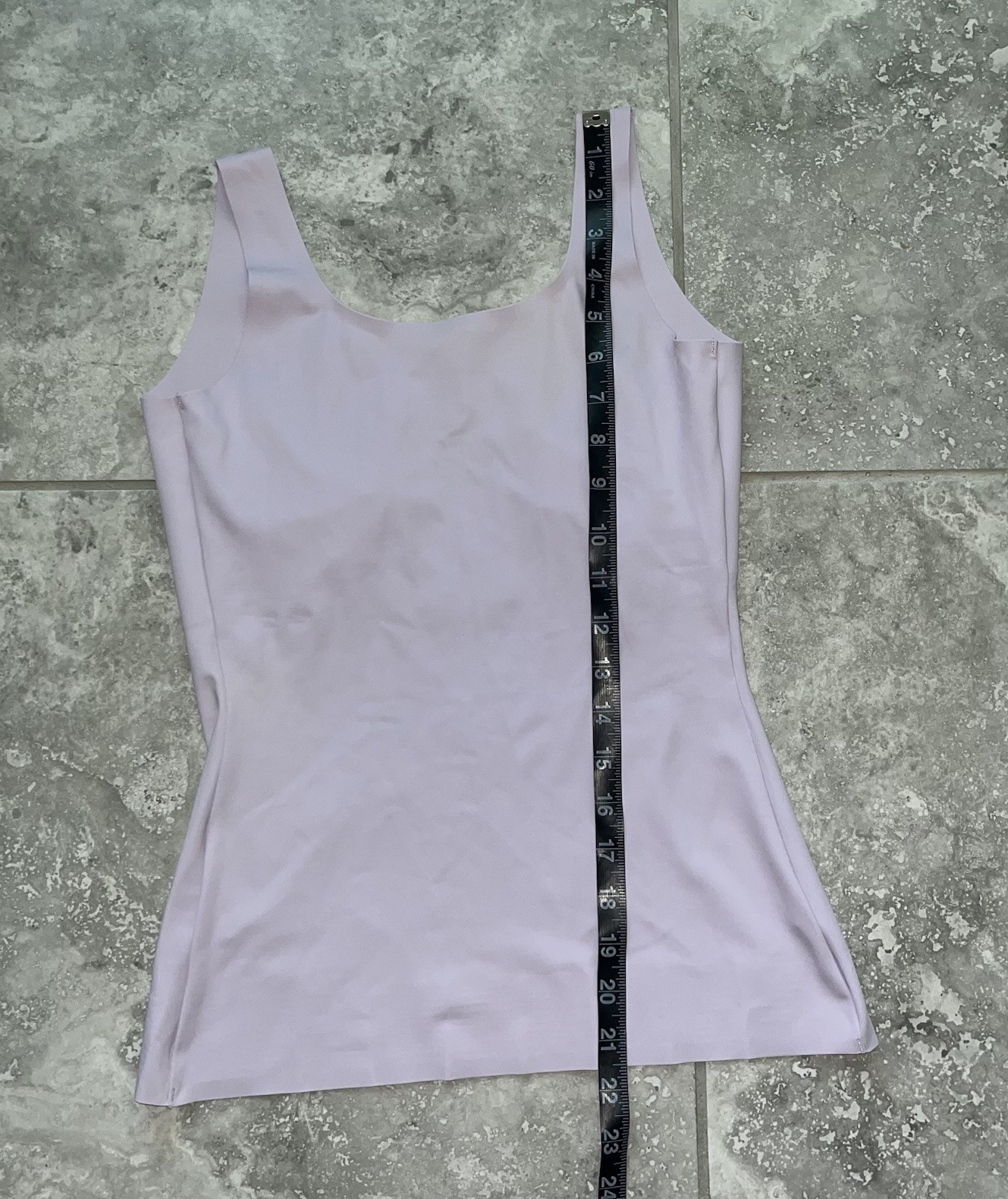 Ruby Ribbon Sleek Shape Tank Top Nylon Slimming Cami Lovely Lavender NEW 38