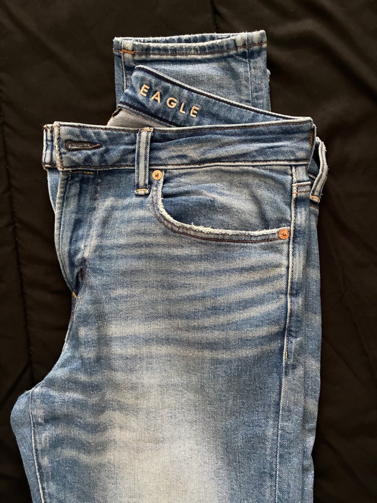 American Eagle AirFlex+ Men’s 32 x 32 Skinny Jeans Stretch Acid Denim