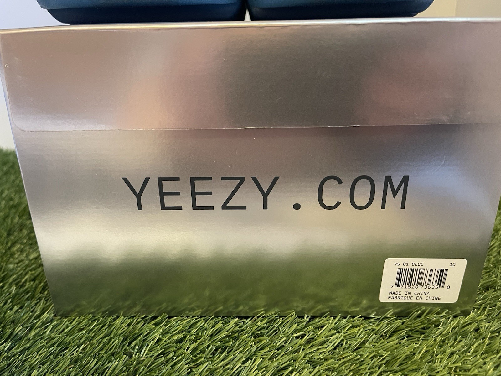 YEEZY YS-01 RARE Blue Rubber Slide Sandals Men’s US 10 New w/ Box IN HAND