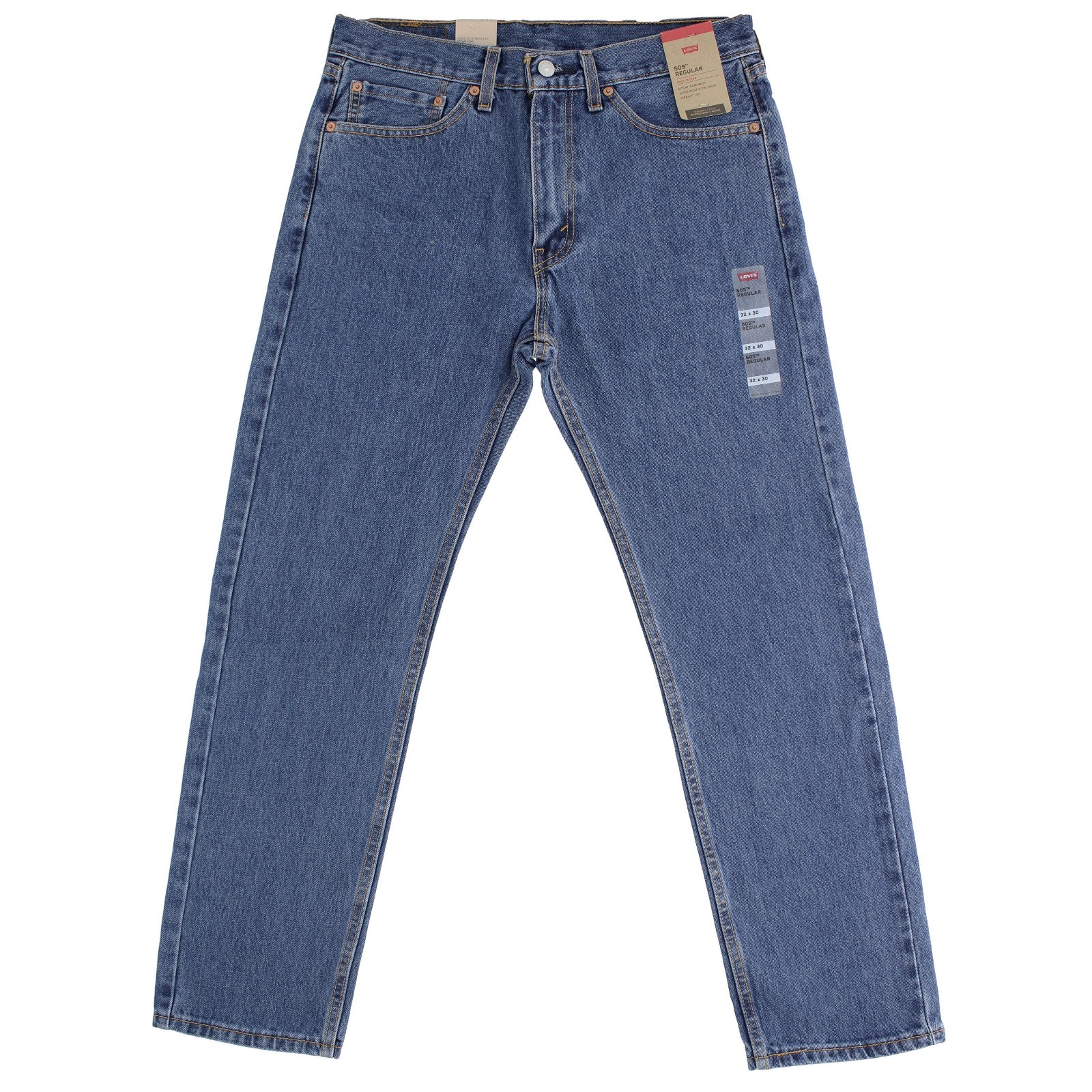 Levi’s Men’s 505 Denim Jeans, Regular Straight Fit, Non Stretch