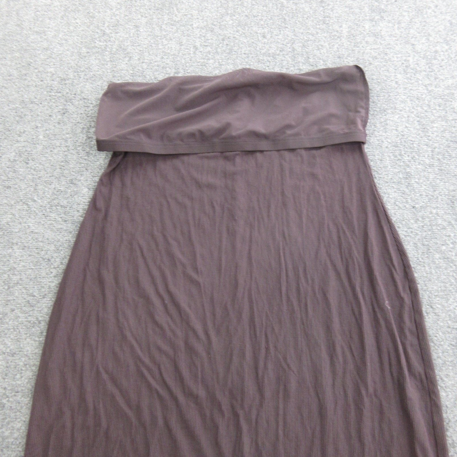 Skims Dress Womens 2X Brown Modal Nylon Spandex Stretch Long Ribbed