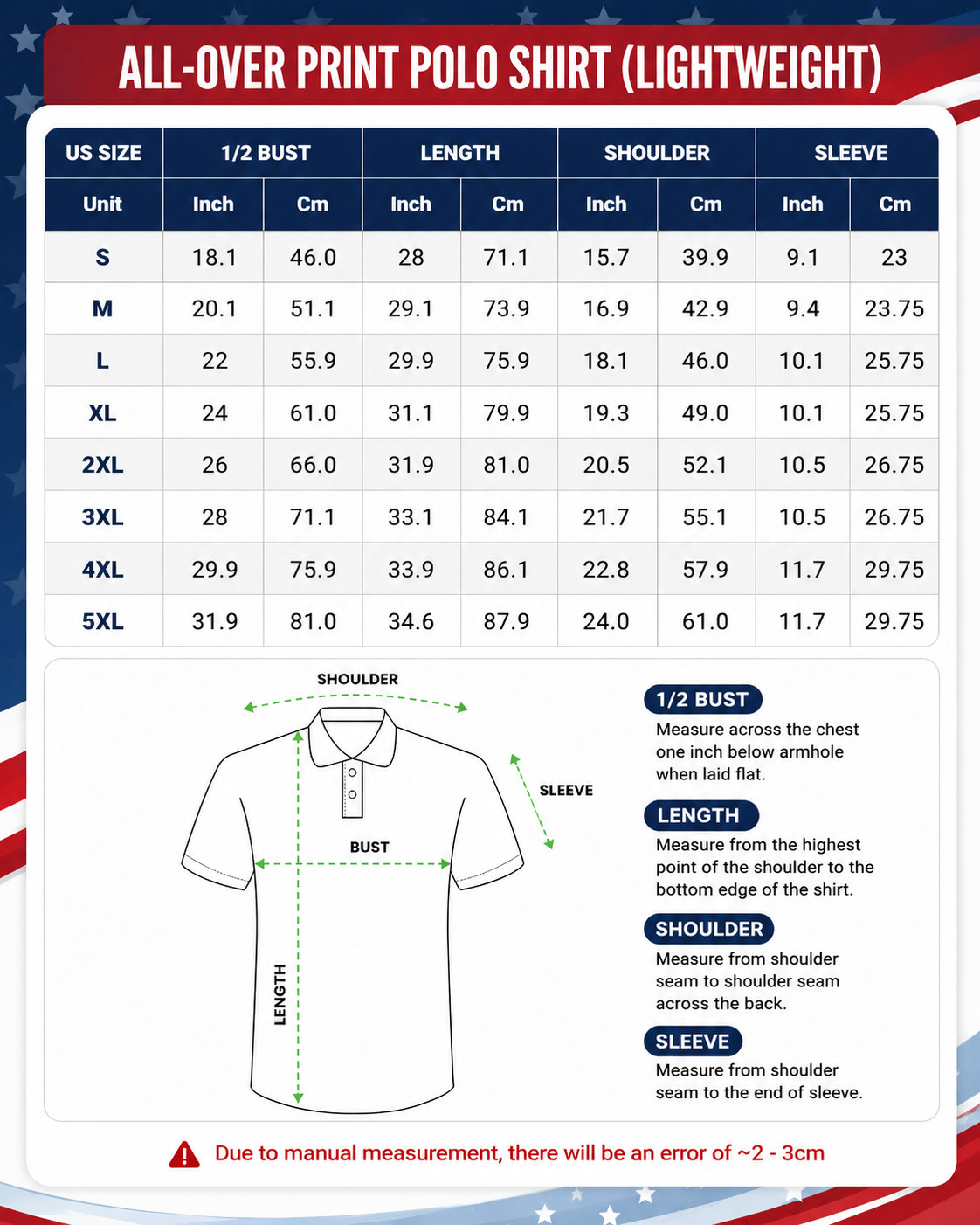 USA 250th Anniversary Golf Polo Shirt 1776-2026 American Flag Patriotic S-5XL