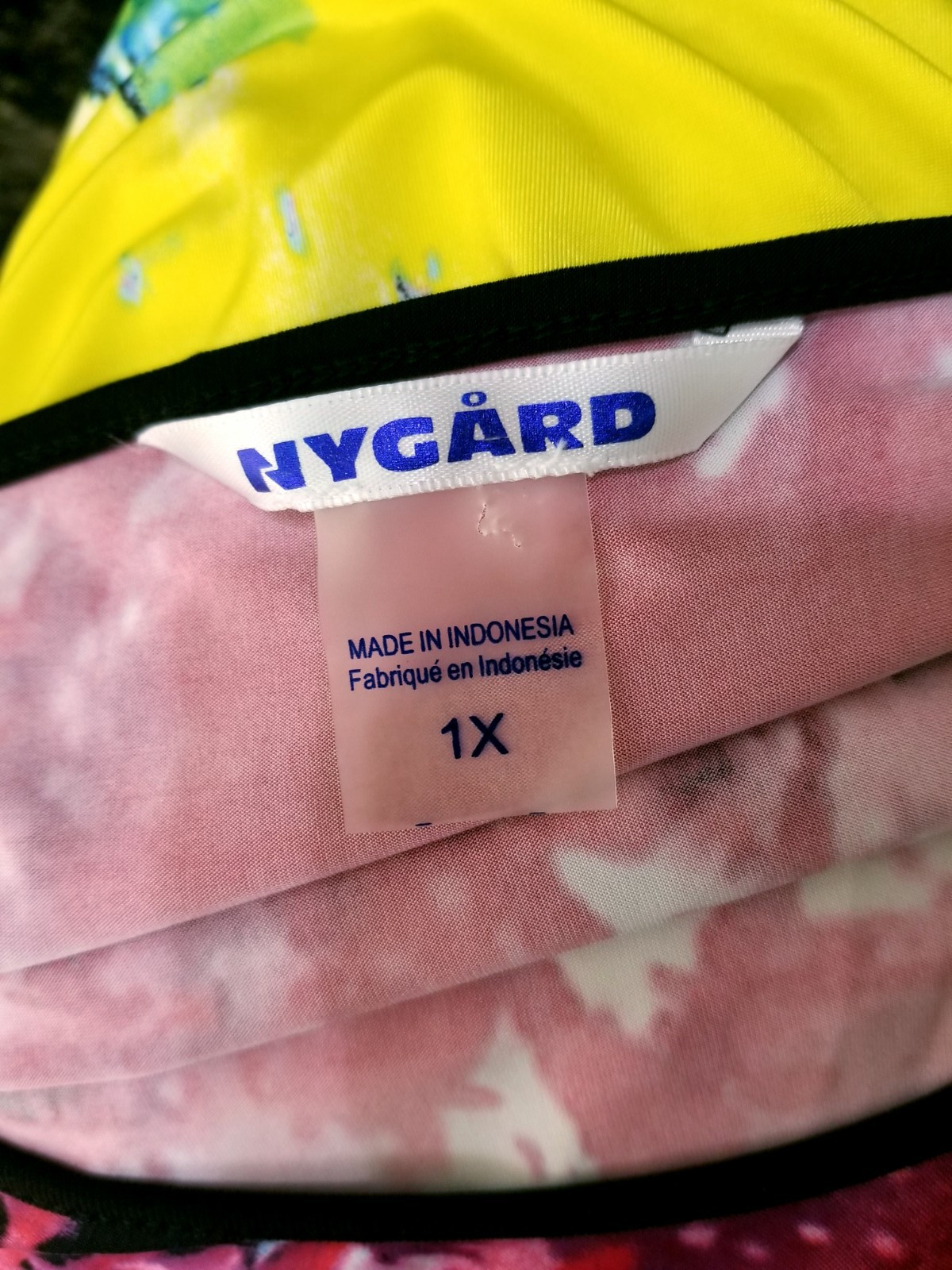 Peter Nygard Womans 1X Handkerchief Hem Tunic Top Scoop Neck 3/4 Sleeves