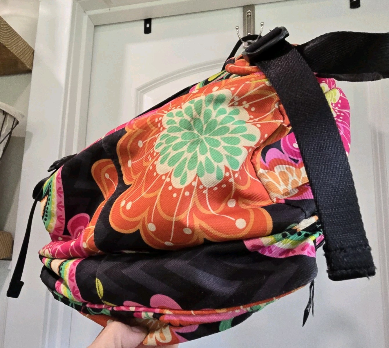 Vera Bradley Bouquet Book Bag Large Backpack Bright Floral Work School Travel