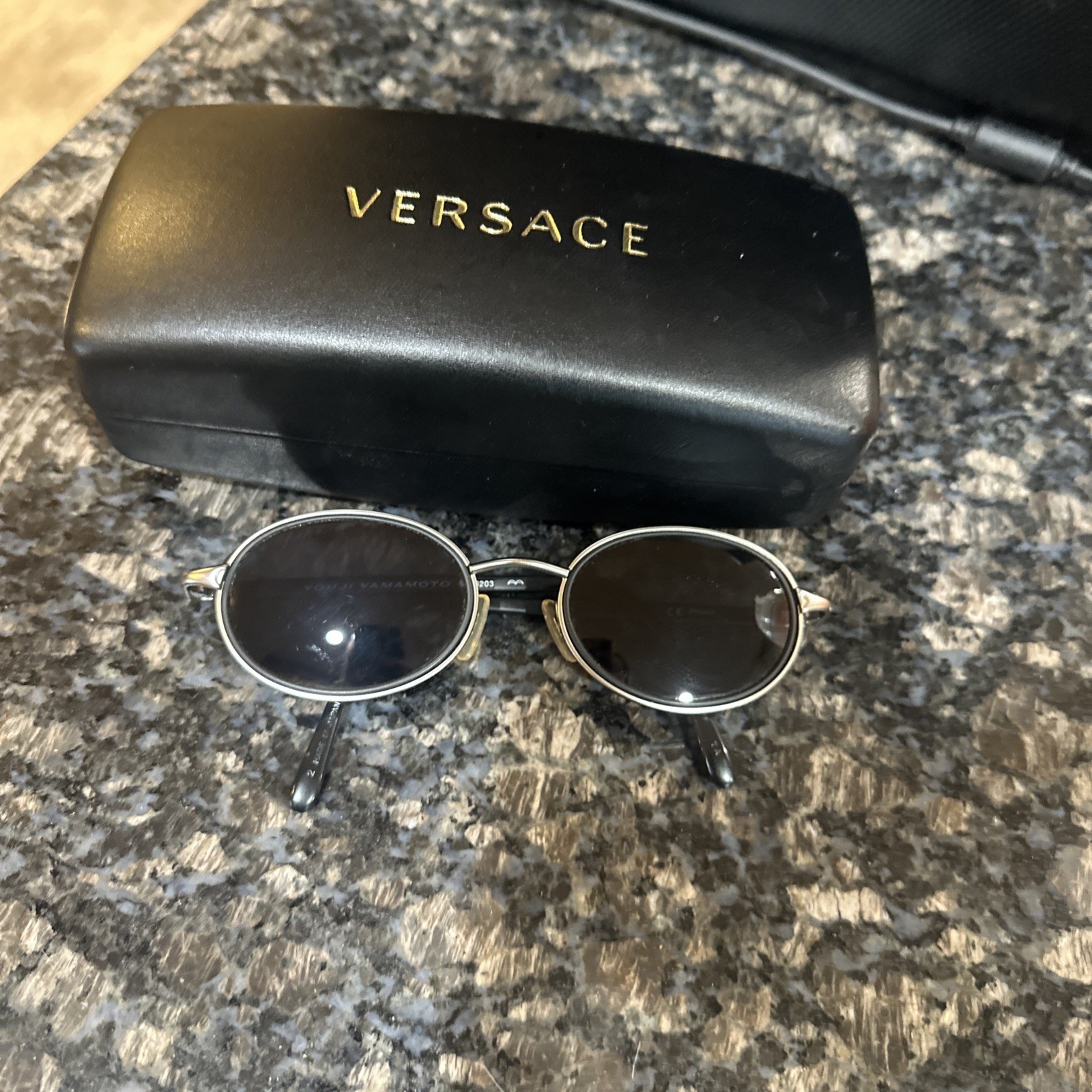90s Yohji Yamamoto Men’s Oval Sunglasses – Metal Frame 52-6203 – Japan