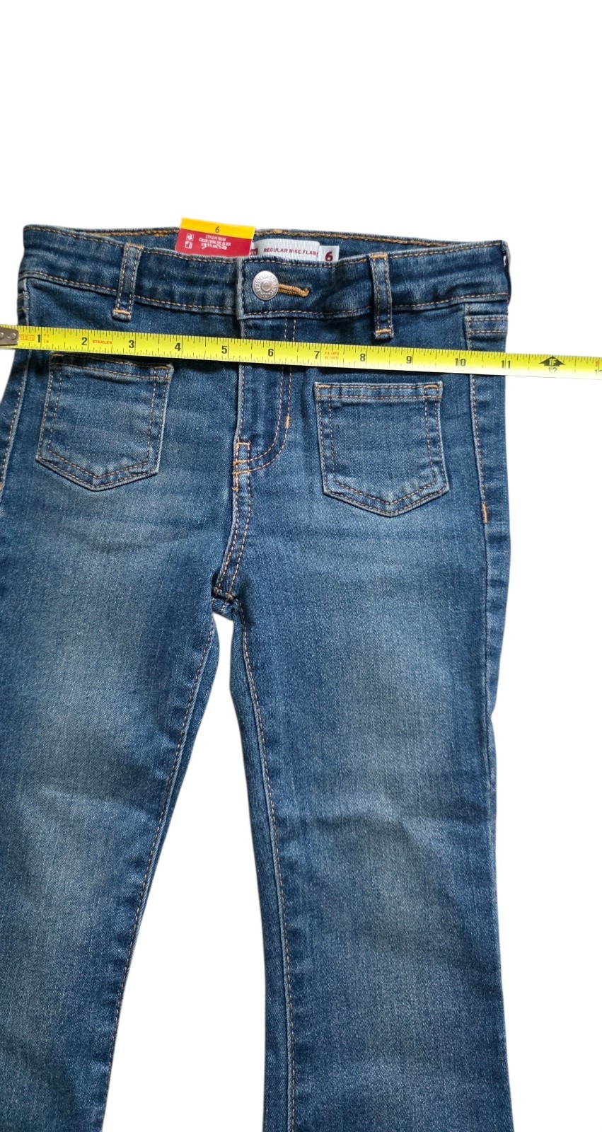 Levi’s Girls Flare Denim,Regular Rise Flare Jeans Size 6