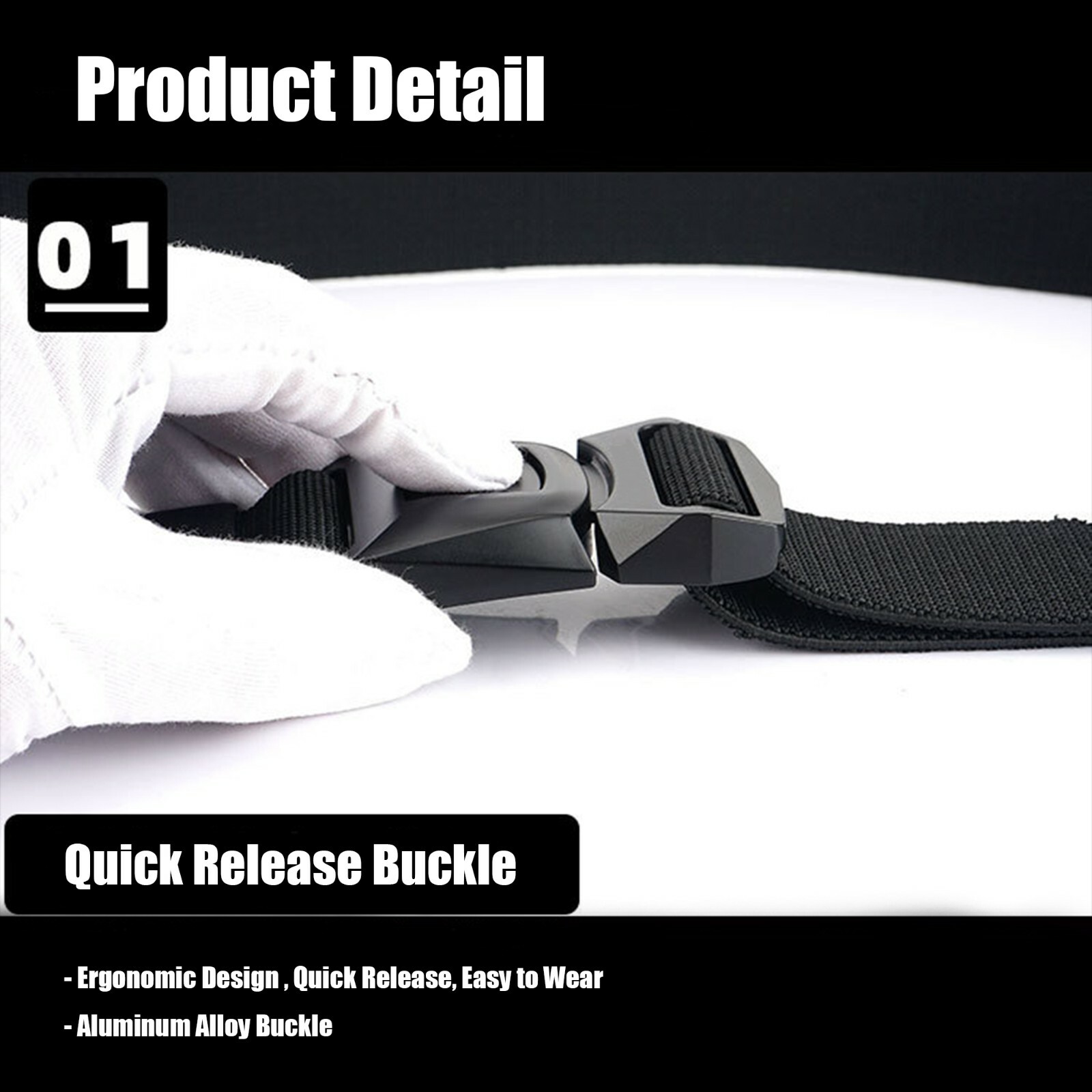 Quick Release Buckle Survival Army Military Belt Strap Tactical Rigger Waistband