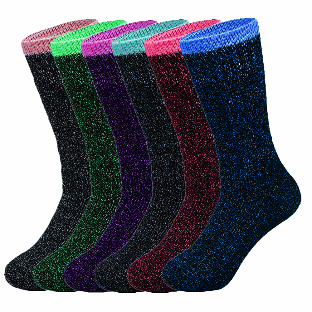 3-12 Pairs Womens Winter Thermal Heavy Duty Heated Sox Insulated Warm Socks 9-11