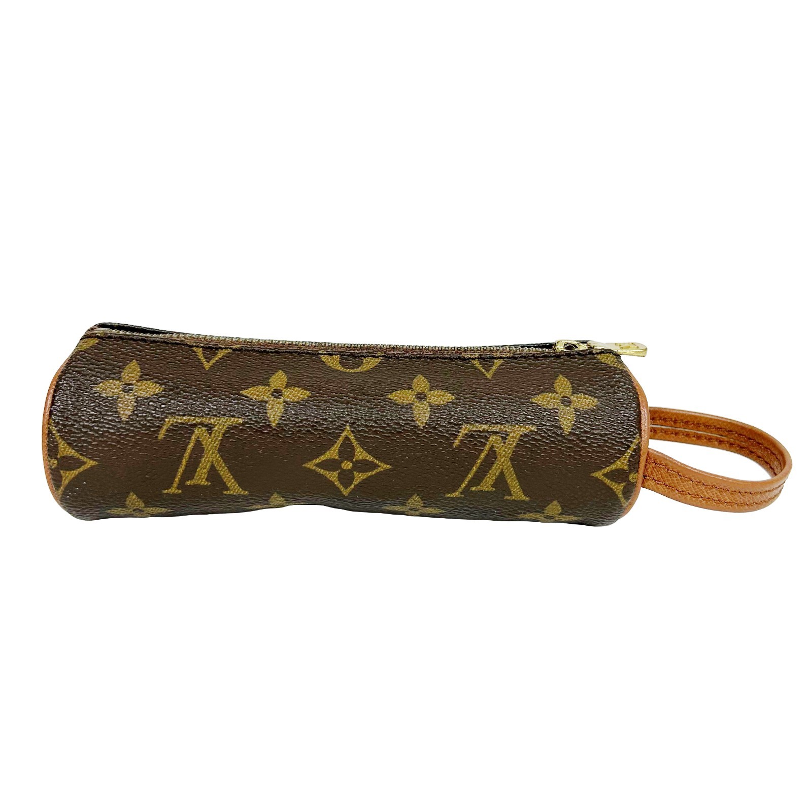 LOUIS VUITTON Monogram Canvas Golf Ball Pouch M58249 Authentic
