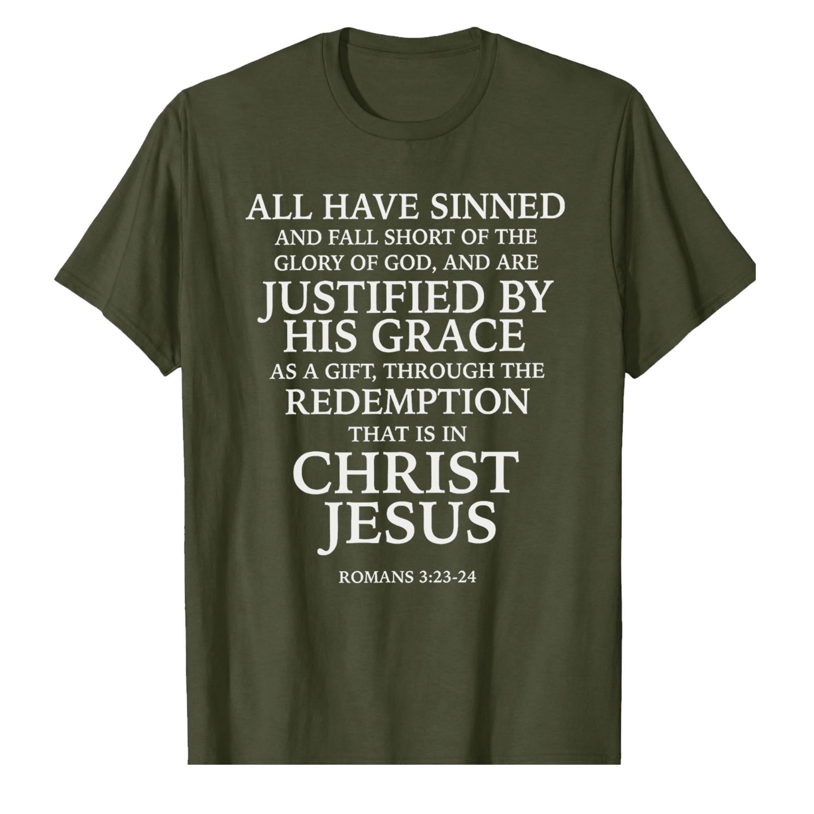 Redemption Jesus Christ Roman T-Shirt Faith in God Christian Bible Catholic Tee