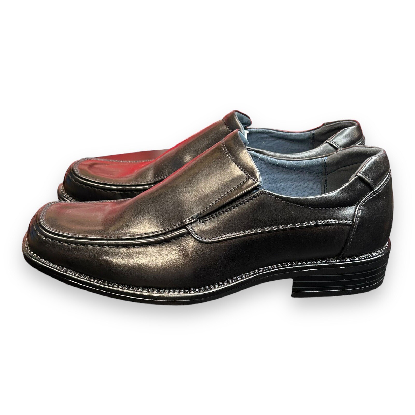 Bruno Marc Size 7.5 Goldman-02 Slip on Leather Lined Square Toe Dress Loafers