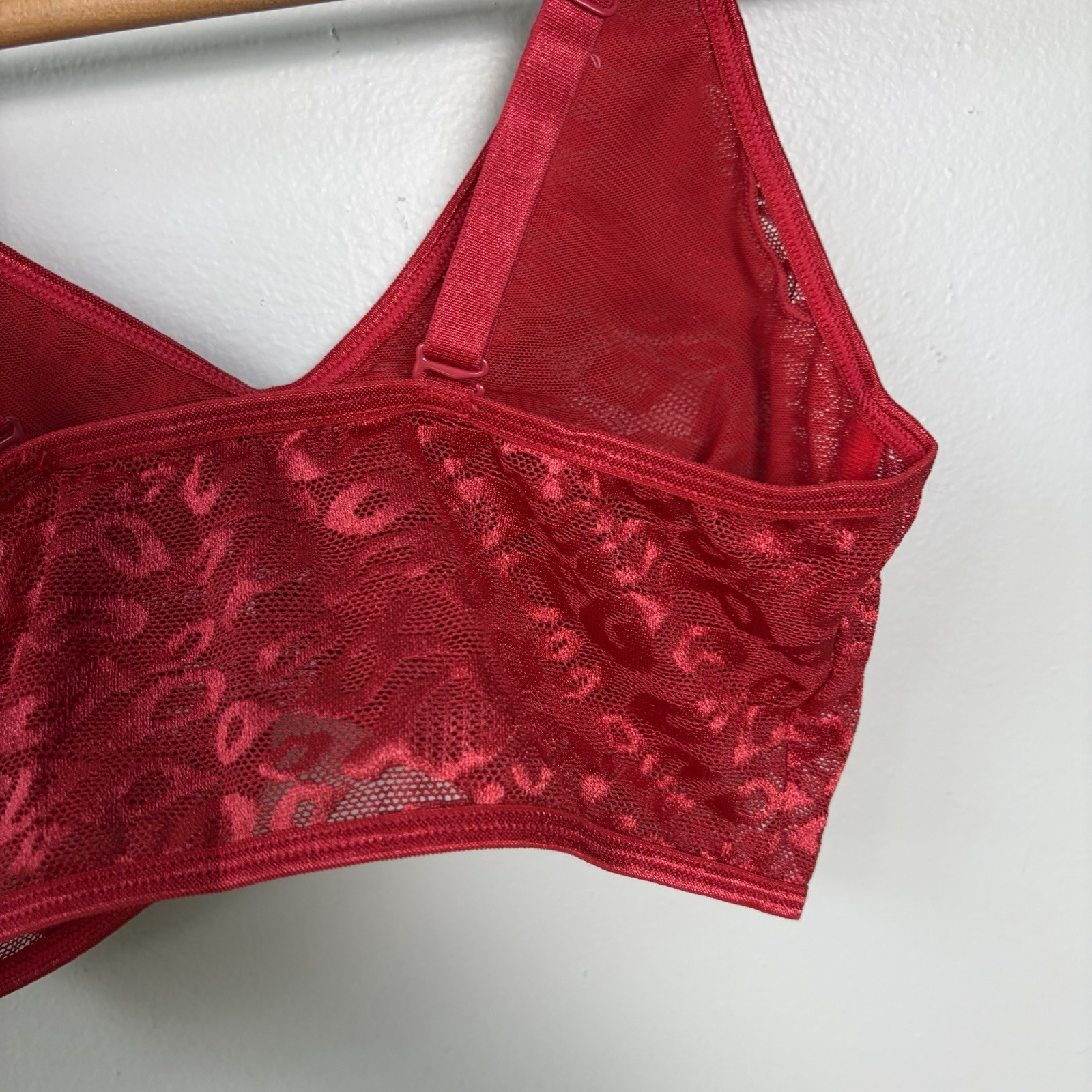 NEW- Ruby Ribbon Allure Demiette In CHERRY RED Womens Size 32