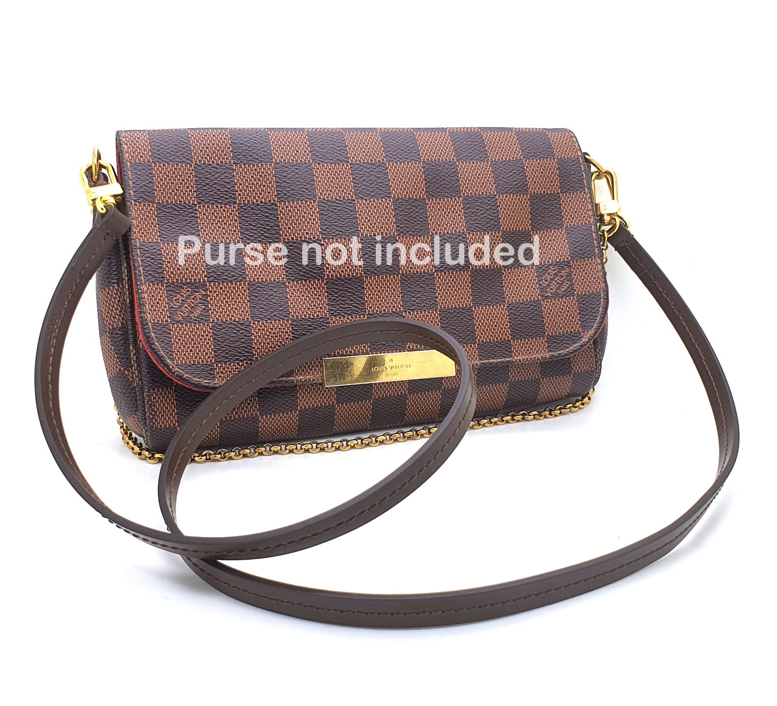 Vachetta Crossbody Leather Strap for Pochette Accessoires Eva Favorite mini bag