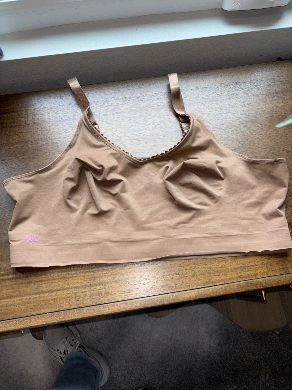 Ruby Ribbon Demiette Style 1799 size 48 Brown Lace Band Bralette