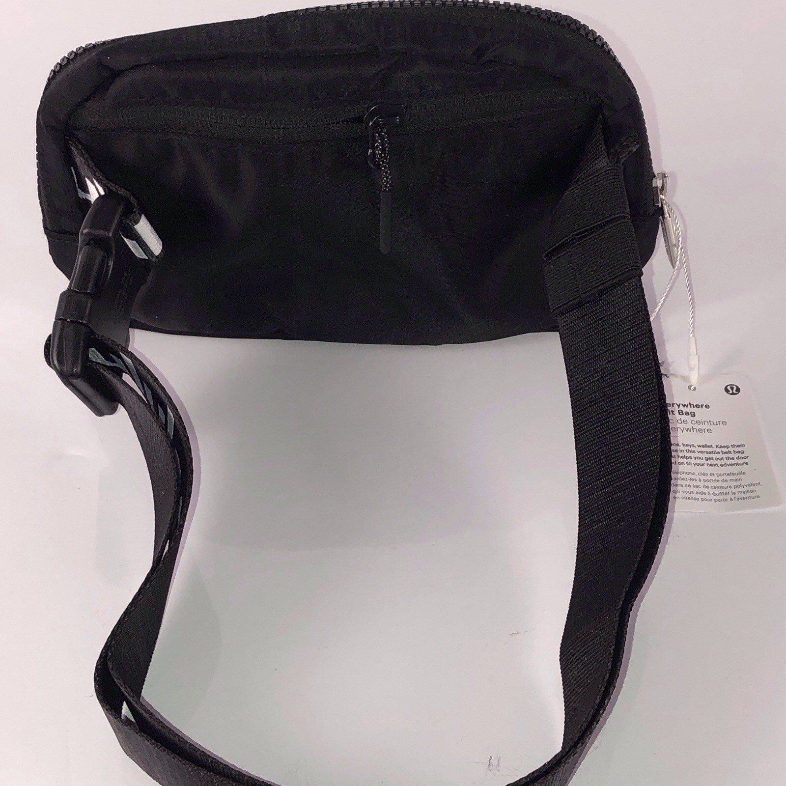 NWT Lululemon Everywhere Belt Bag 1L Black/White Wordmark Crossbody Waist Pack🌺