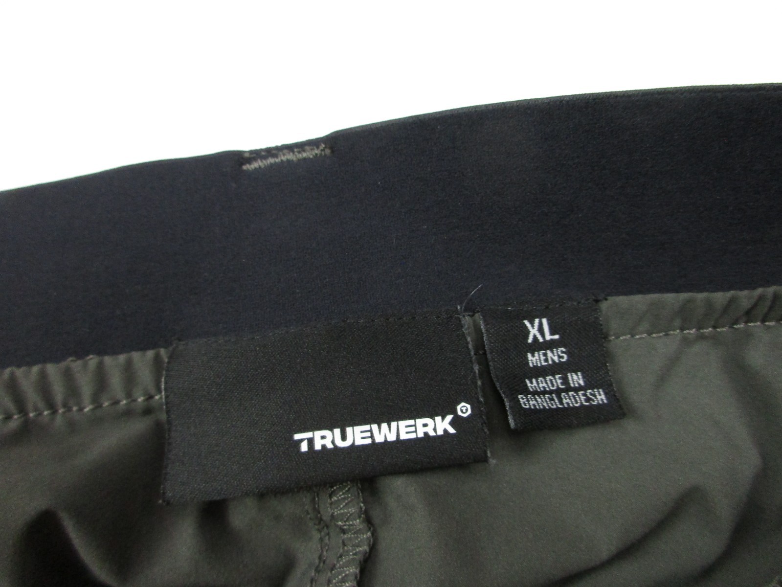 Mens XL Truewerk Pants Cloud polyester gray lightweight