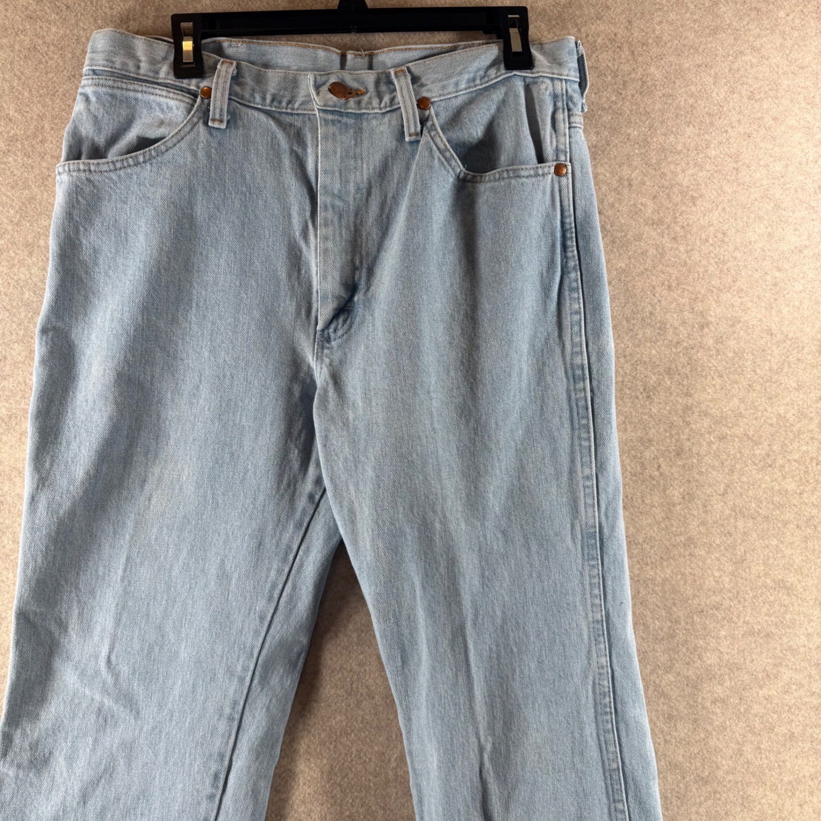 Wrangler Cowboy Cut Jeans 33×34 Light Wash Slim Fit Denim 936GBH 33×34