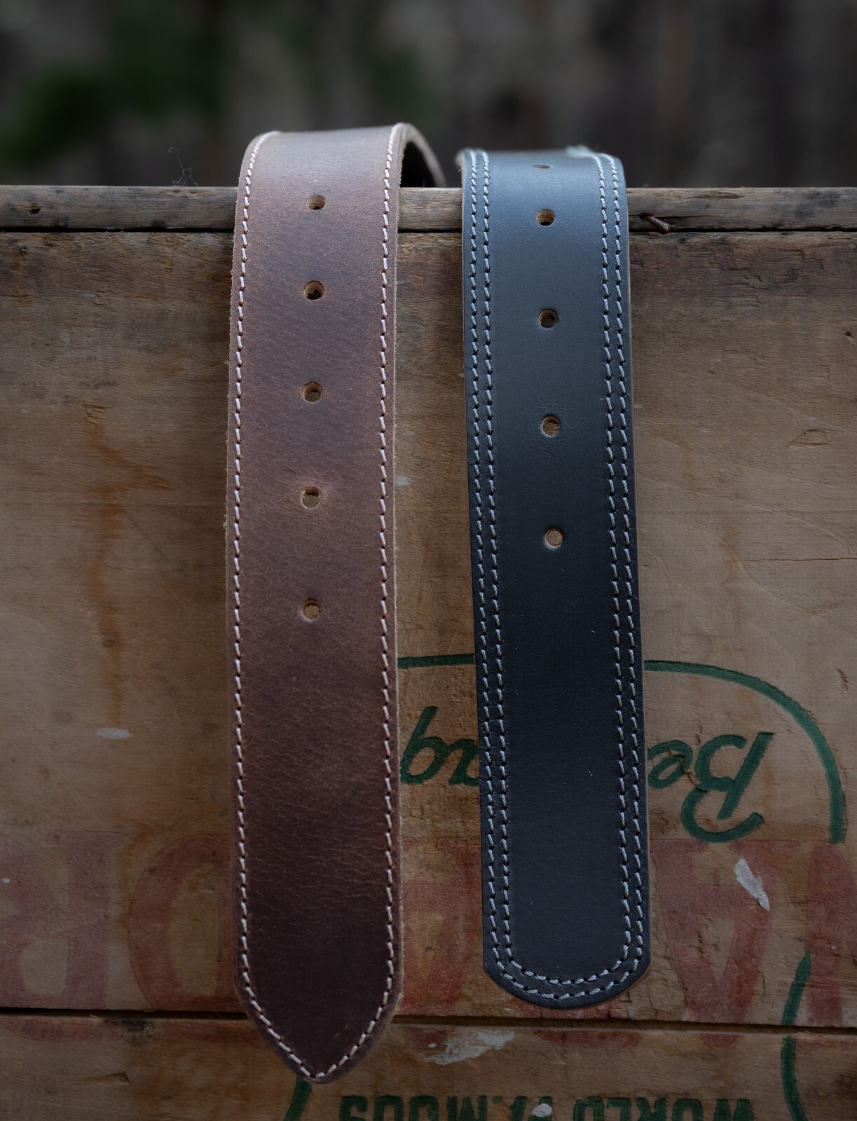 Handmade Mens Full Grain Leather Belt Strap Without Buckle 1.5″ Wide Made in USA
