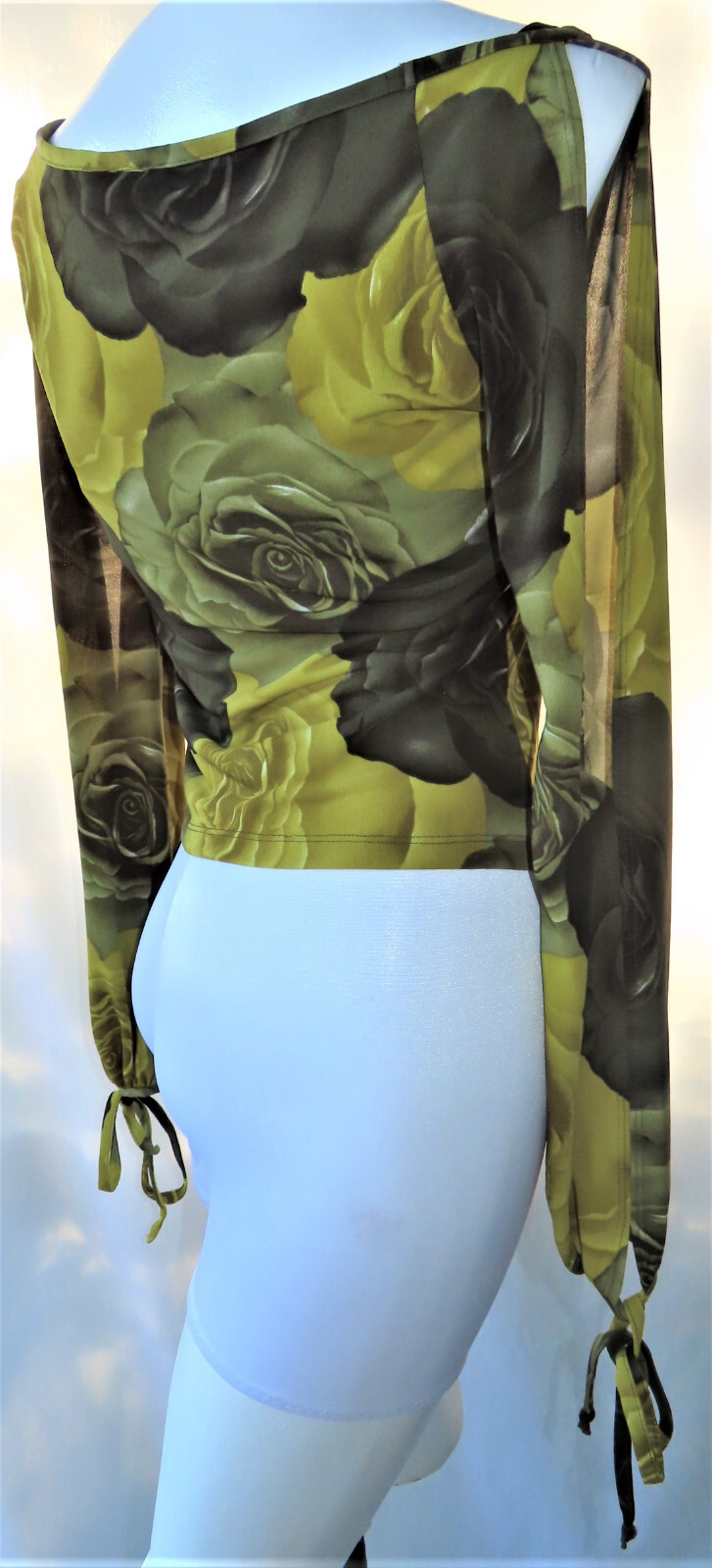 Koji Yohji 70s Vintage Women’s Open Sleeve, Tie String at Wrist Blouse Size M