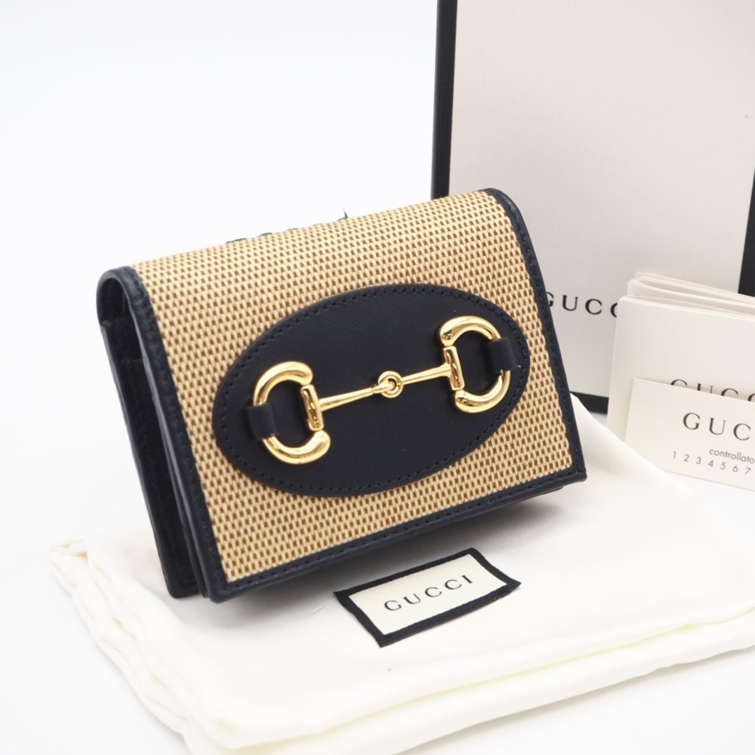 Returns accepted within 3 days beautiful GUCCI Canvas Gucci Horsebit 1955 Sma