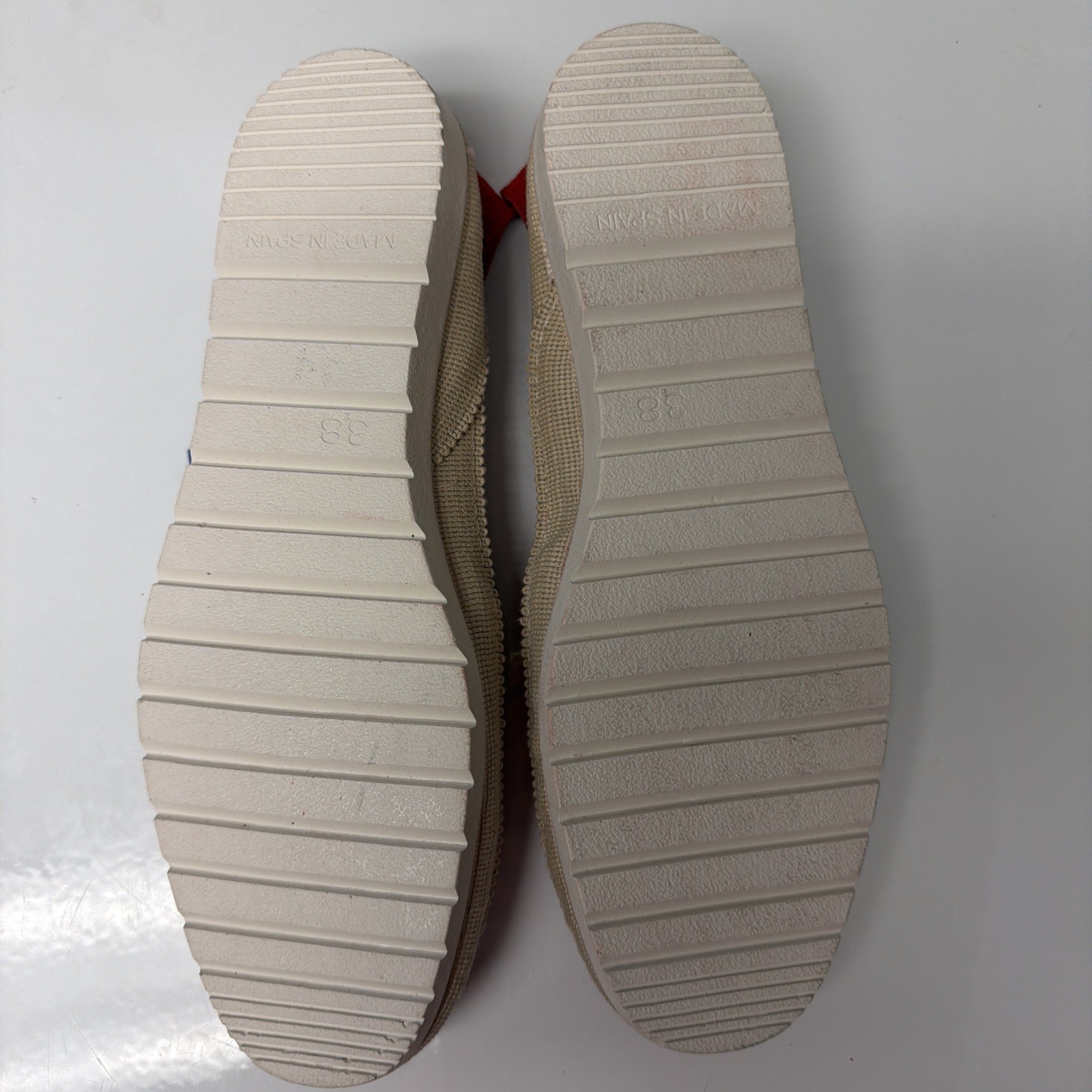 Verbenas Women’s Size 7.5 Red Suede Made in Spain New Espadrilles Flats