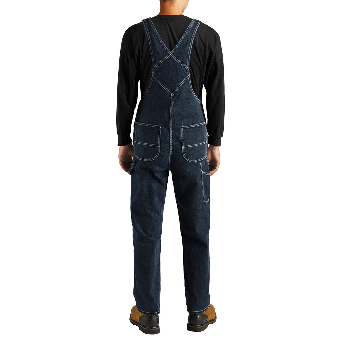 HISEA Men Bib and Brace Dungaree Overalls Heavy Duty Workwear Coveralls Jumpsuit
