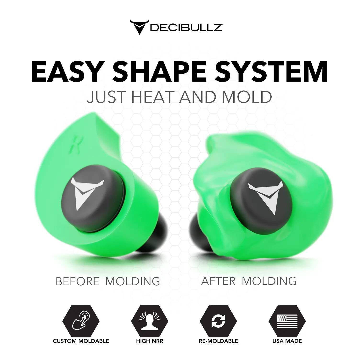 Custom Molded Earplugs 31dB NRR Pro-Pack with Case and Lanyard