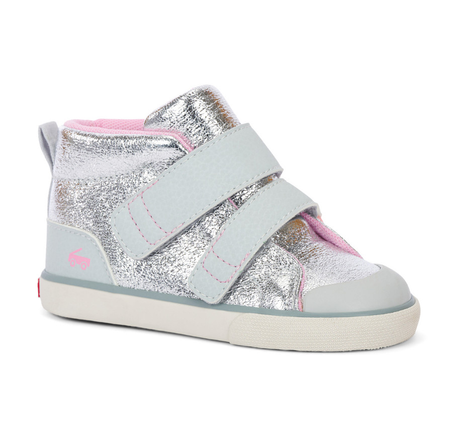 See Kai Run Dean Adapt II Silver Girl’s Sneakers New