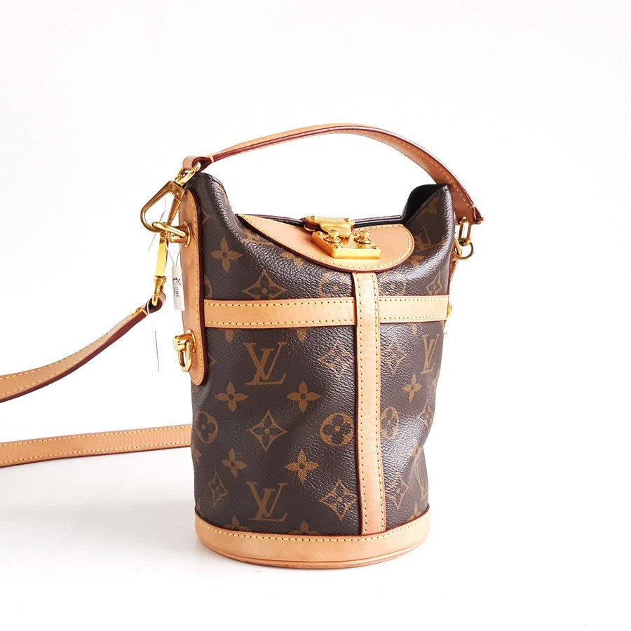Louis Vuitton Pommes Frites bag Duffle brown monogram top handle shoulder bag