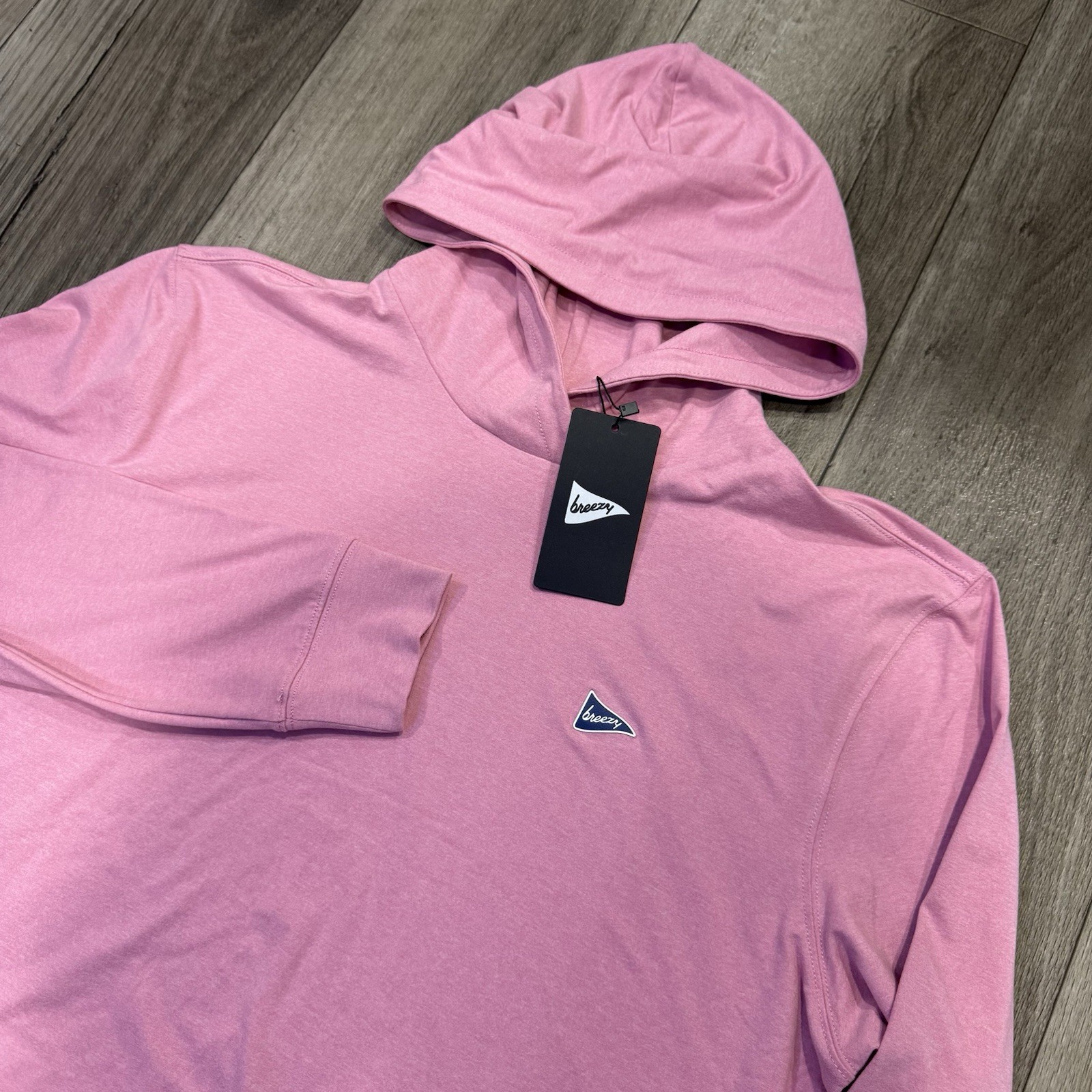 NWT Breezy Golf The Gimme Hoodie Petal Pink Men’s Sz L NEW