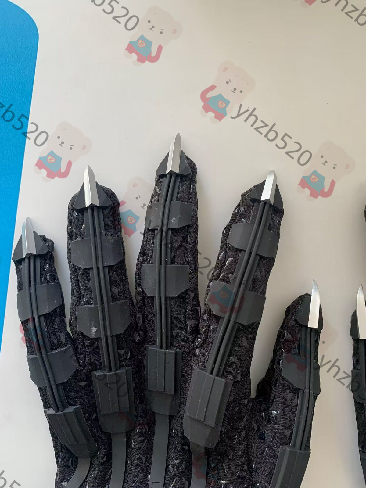 Black Panther 1 Pair Gloves & Claws T’Challa Cosplay Props Costume Accessory Cos