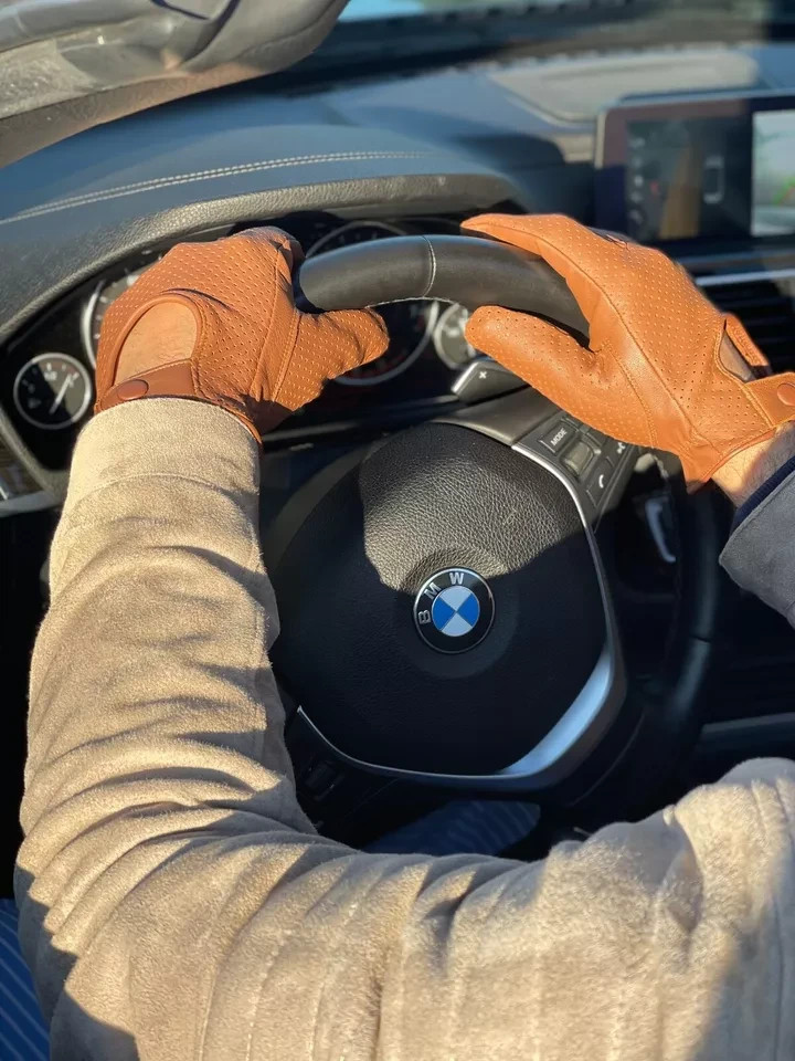 MEN’S GENUINE TOP QUALITY LEATHER DRIVING GLOVES SWIFT WEARS