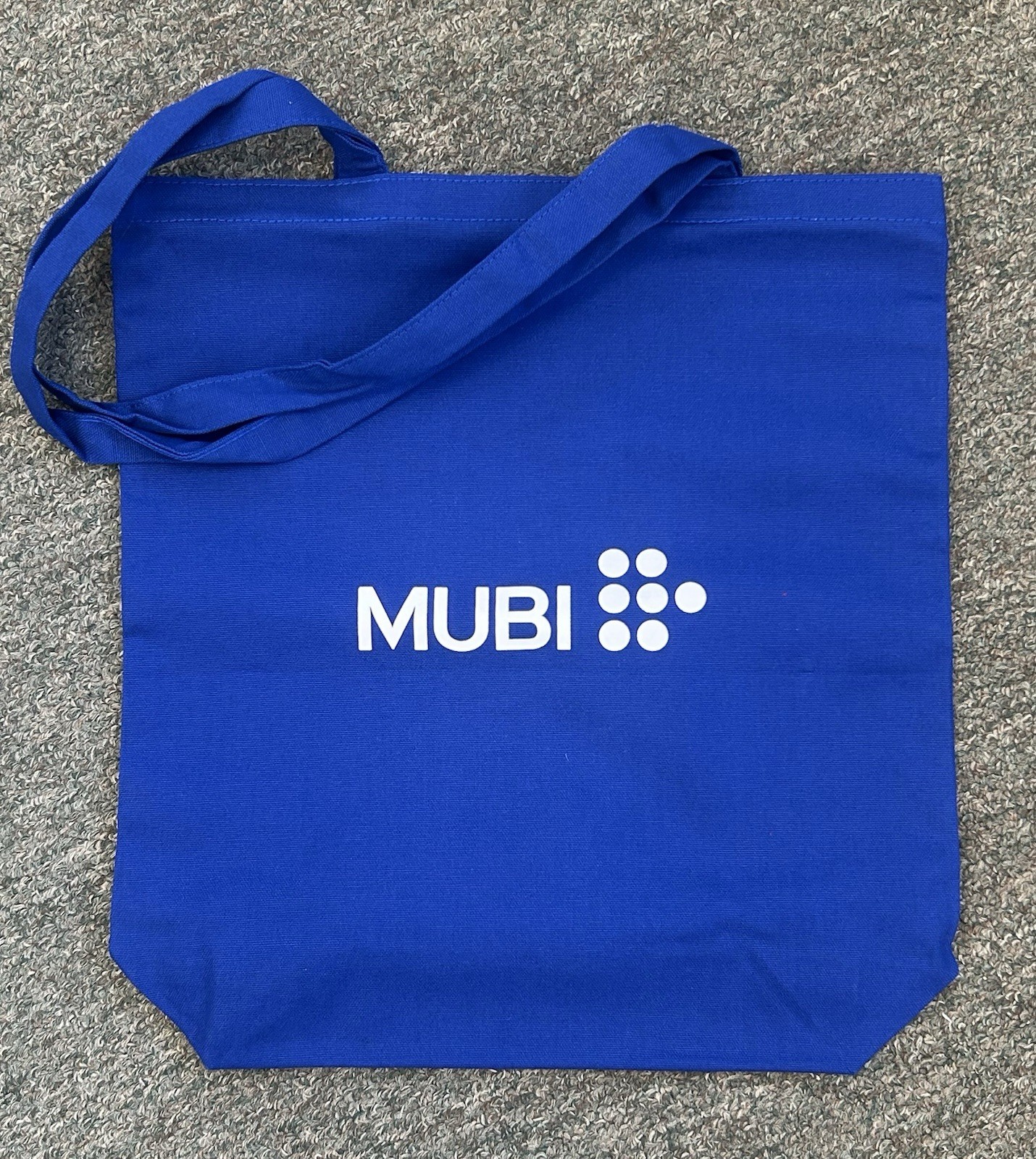MUBI Film Royal Blue Tote Canvas Bag Streaming Foreign Cinema Festival