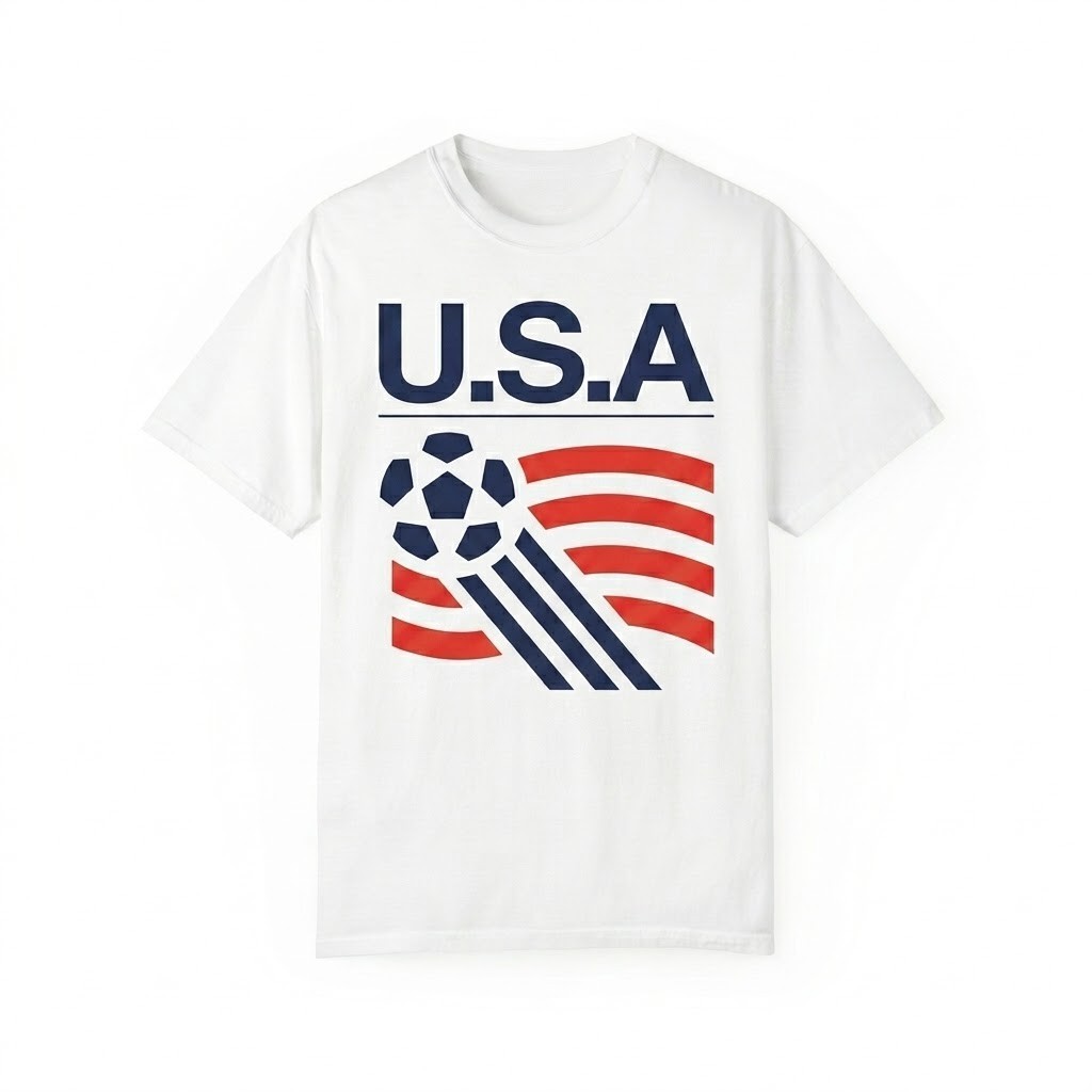90s United States Soccer T Shirt Retro USA Team Graphic Tee Vintage Fan Apparel