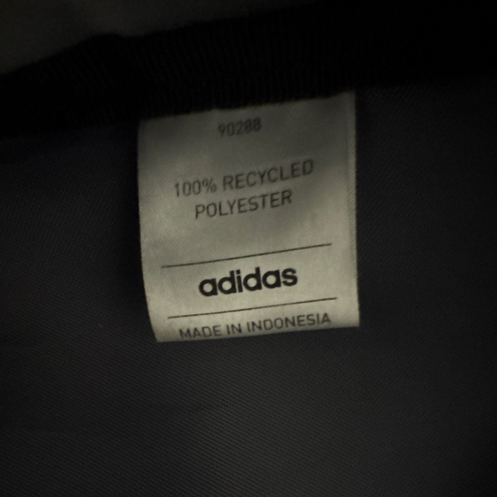 adidas Kids Backpack Padded Adjustable Straps 100% Recycled Polyester Black Gray