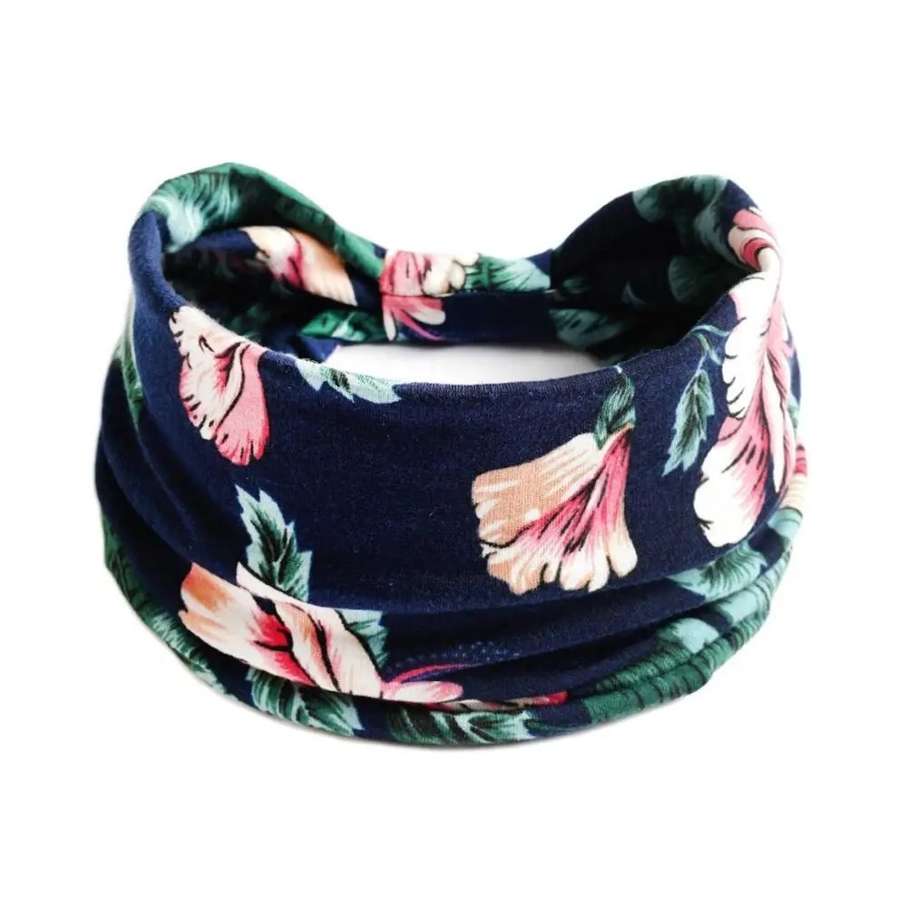 Bandanna Wide Sports Yoga Headband Stretch Hairband Elastic Hair Band Turban