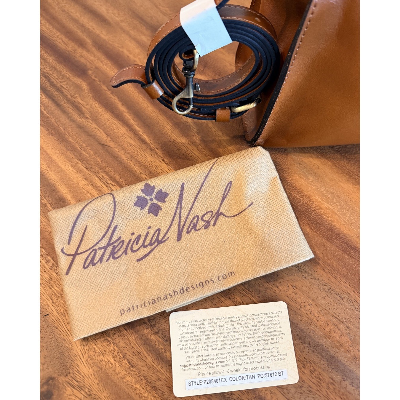 Patricia Nash Calvi Satchel Heritage Tan Leather Crossbody With Chain NWT