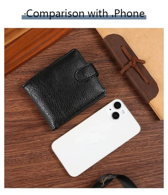Vintage Wallet For Men Leather Short Hasp Man Wallets Casual Durable Coin Pouch