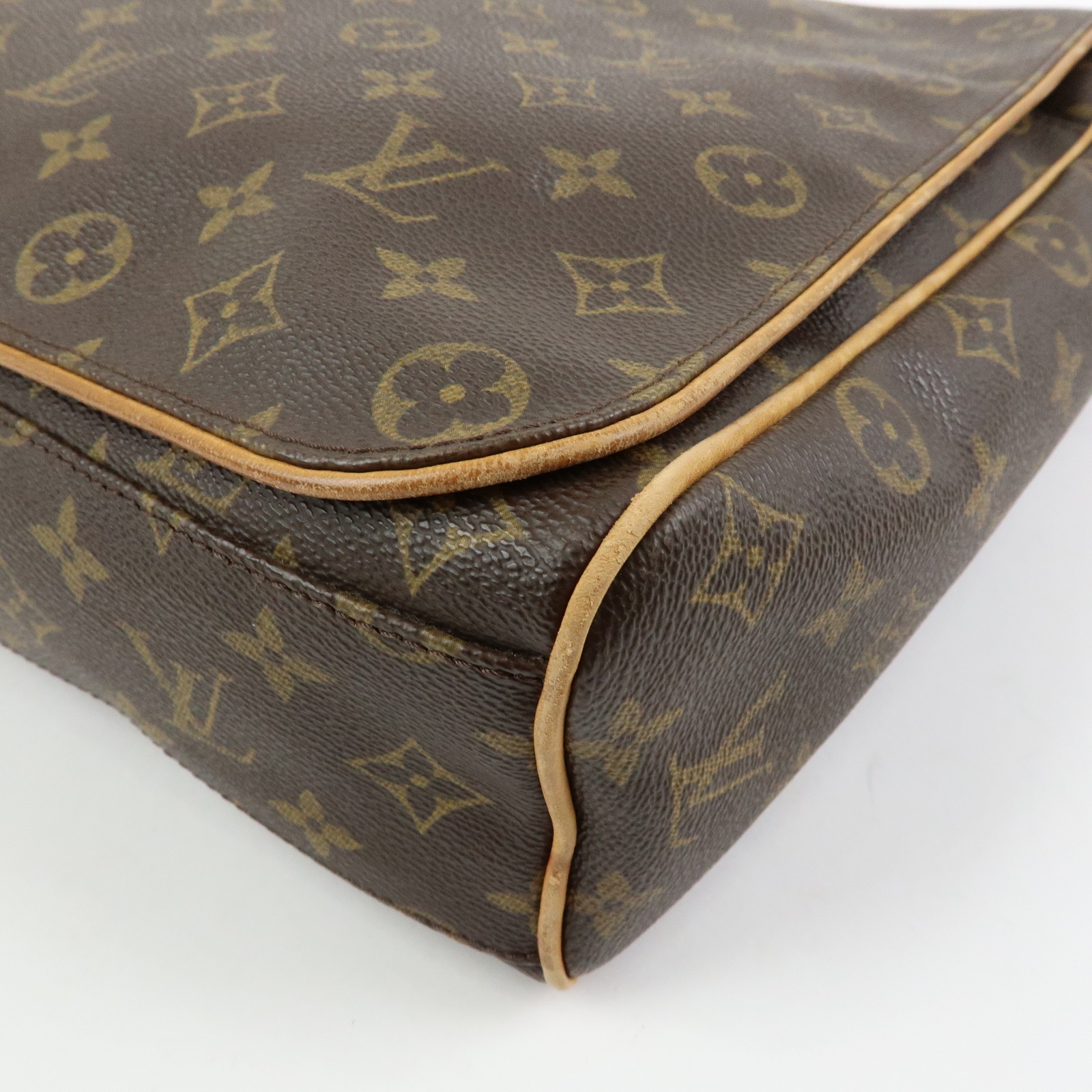 Louis Vuitton Monogram Abbesses Messenger Bag Brown M45257 Authentic Used F/S