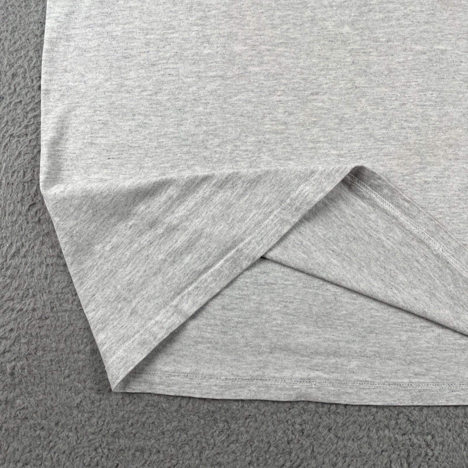 Vtg Anvil Adult Large Gray Henley Shirt BYC To Key West Sail Boat 90s Y2K Tee